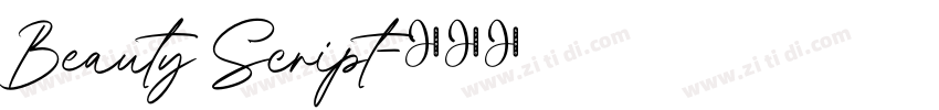 Beauty Script字体转换